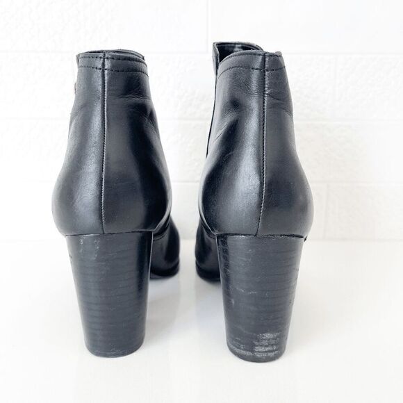 Aldo Womens Chunky Heel Zipper Ankle Bootie Boots Black 7.5 - Picture 7 of 7